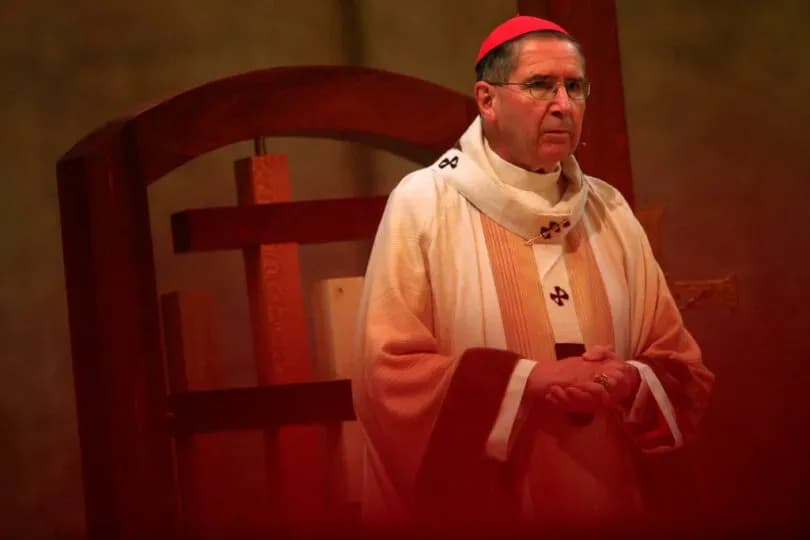 Disgraced former LA Cardinal Roger Mahony chosen to help seal Francis' casket