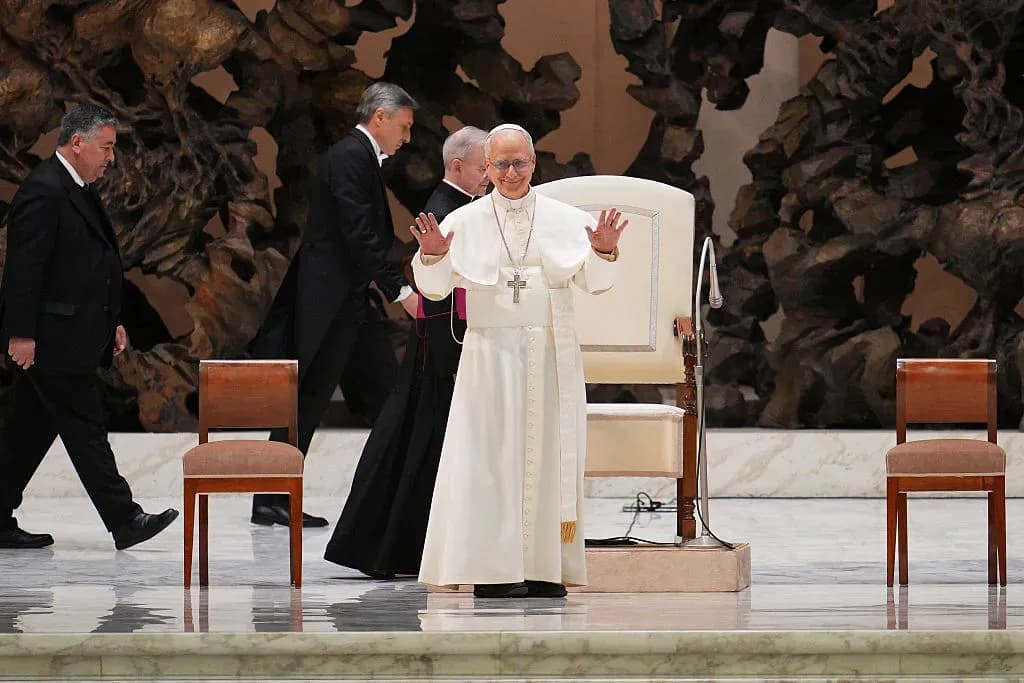 What is the symbolism in the opening Mass of Pope Leo XIV on Sunday?