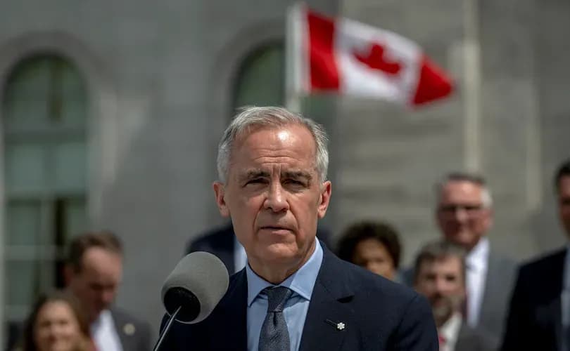 Pro-abortion Canadian PM Carney appears to receive Communion at Pope Leo's inaugural Mass