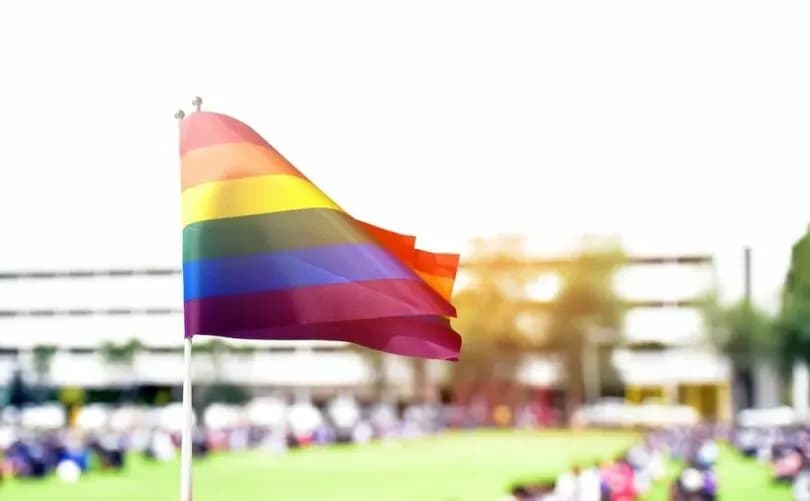 Canadian Catholic school commits blasphemy by affixing 'Pride' flag to Our Lord