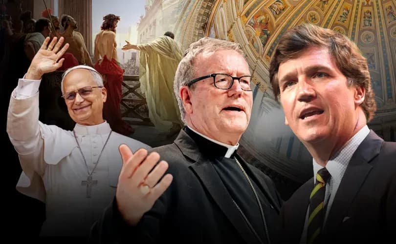 Tucker tells Bishop Barron: ‘One reason I believe Christianity is true is because people hate it’