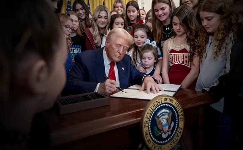 Trump signs executive order banning gender-confused men from women’s and girls' sports