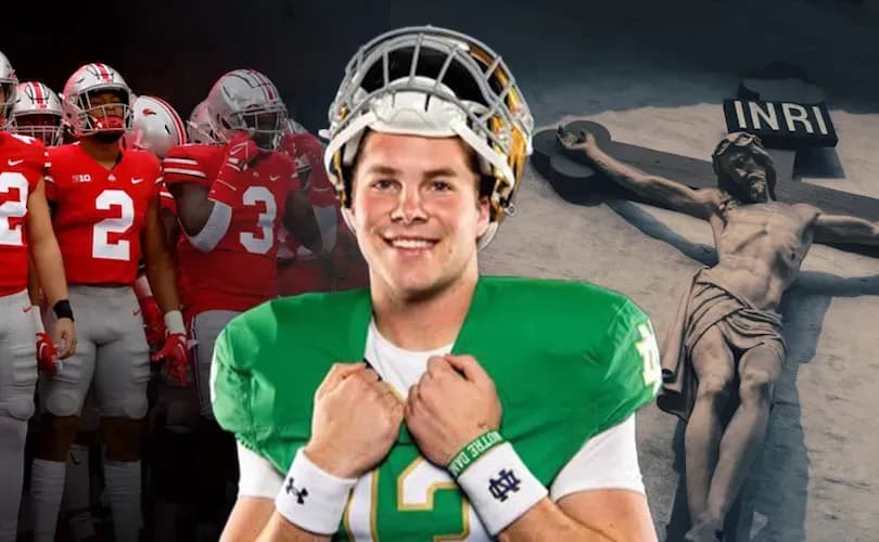 Notre Dame football player says Jesus led his team and Ohio State to the championship