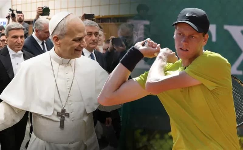 Pope Leo XIV receives No. 1 men's tennis player Jannik Sinner at Vatican