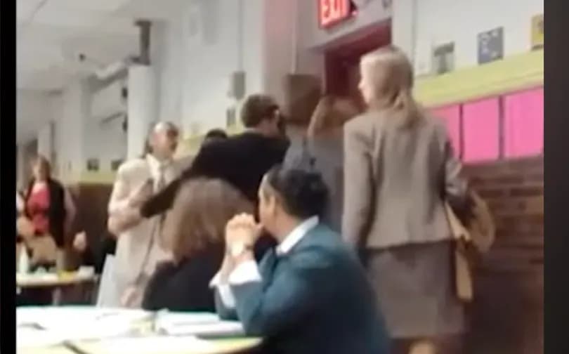 LGBT activist harasses Republican mom running for Manhattan DA at school board meeting