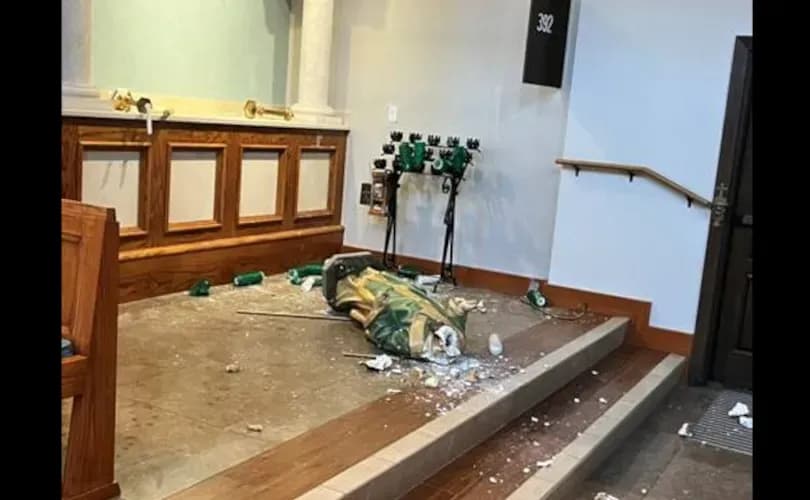 Kansas Catholic church desecrated ahead of satanist 'black mass' outside state capitol