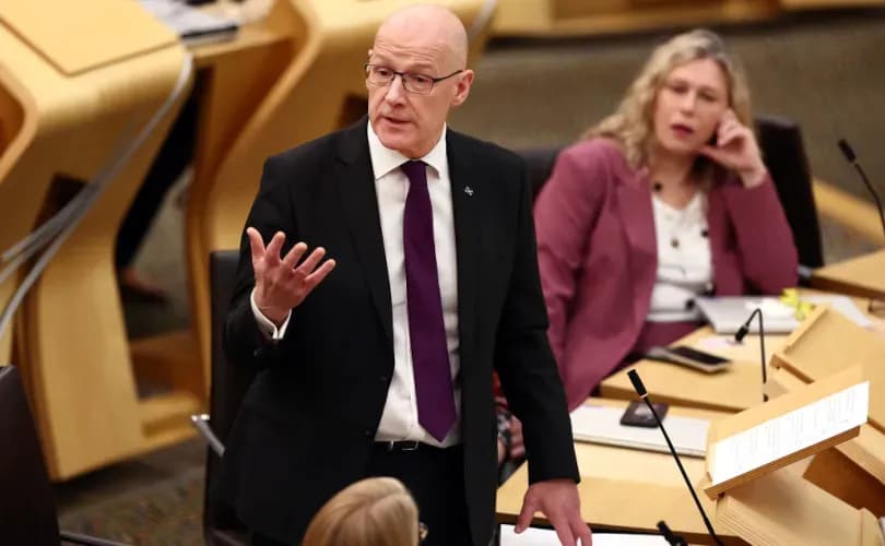 Scottish First Minister John Swinney voices opposition to assisted suicide bill