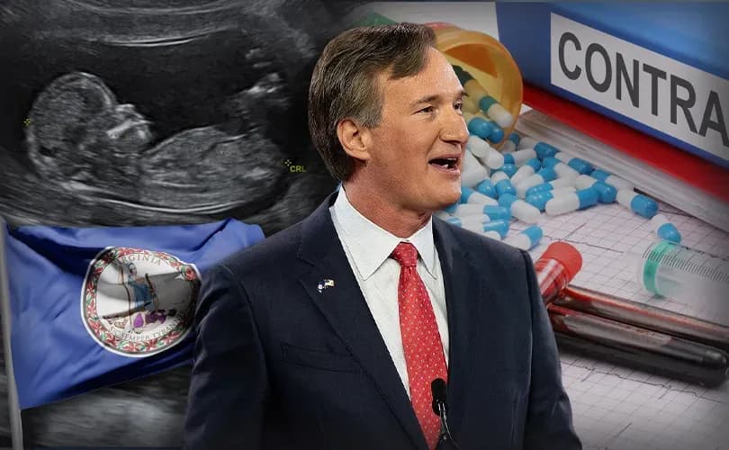 Virginia Gov. Youngkin vetoes 2 bills to promote abortion pills, signs 1 to study 'embryo banking'