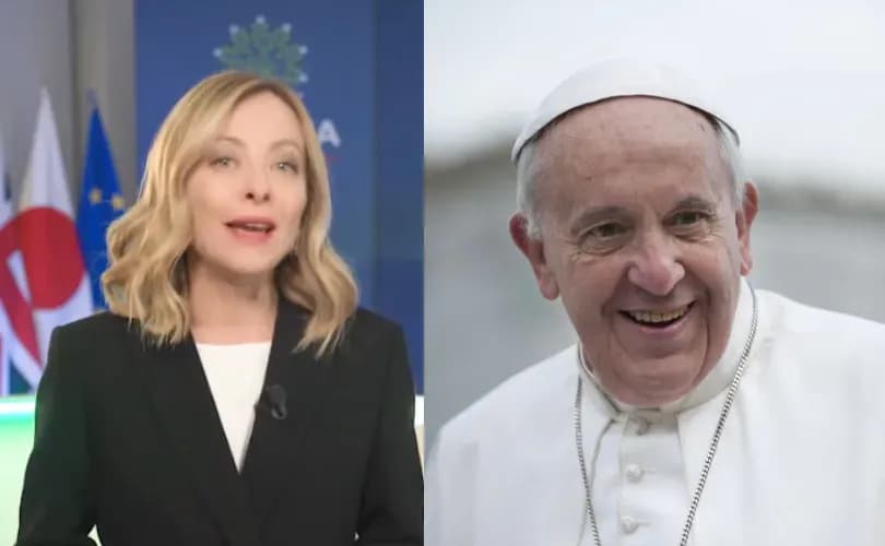 Italian PM Giorgia Meloni visits Pope Francis in hospital: 'Found him alert and responsive'