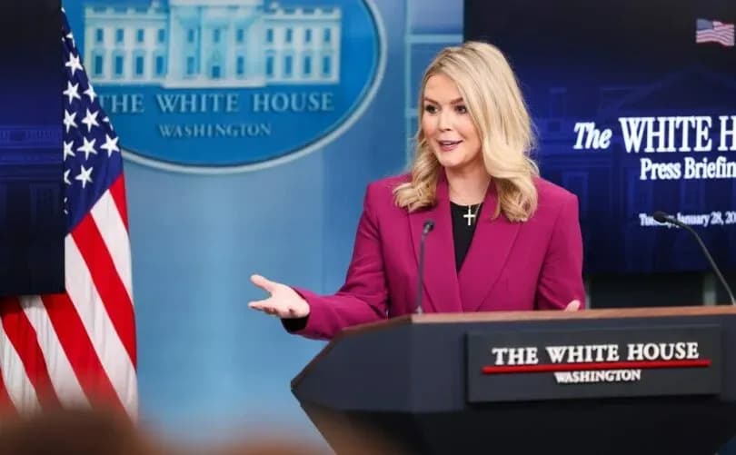 WATCH: White House Press Secretary prays before addressing media
