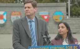 Thumbnail for British Columbia bill to combat Trump tariffs could give government ‘unlimited power:’ opposition