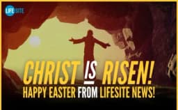 Thumbnail for Happy Easter from all of us at LifeSiteNews! Christ is Risen, Alleluia!