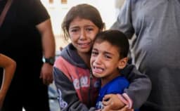 Thumbnail for Jewish Israelis confront Gaza genocide with photos of slain children