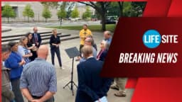 Thumbnail for Pro-lifers gather to pray as verdict looms in DC FACE Act trial