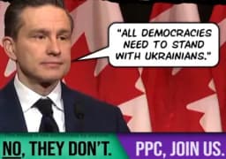 Thumbnail for Maxime Bernier calls out Pierre Poilievre for continuing to push Ukraine war support