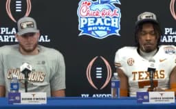 Thumbnail for Texas college football players credit victory to Jesus, reveal 'domino effect' of conversions on team