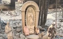 Thumbnail for Statues of Our Lady, St. Joseph miraculously survive wildfires that destroyed California family's home