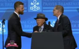Thumbnail for Harrison Butker awarded for defending faith, unborn children by National Catholic Prayer Breakfast