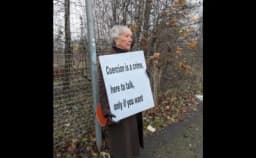 Thumbnail for Scottish woman confronted by police for standing silently outside abortion facility