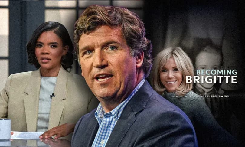 'She is right': Tucker Carlson agrees with Candace Owens that France's first lady is a man
